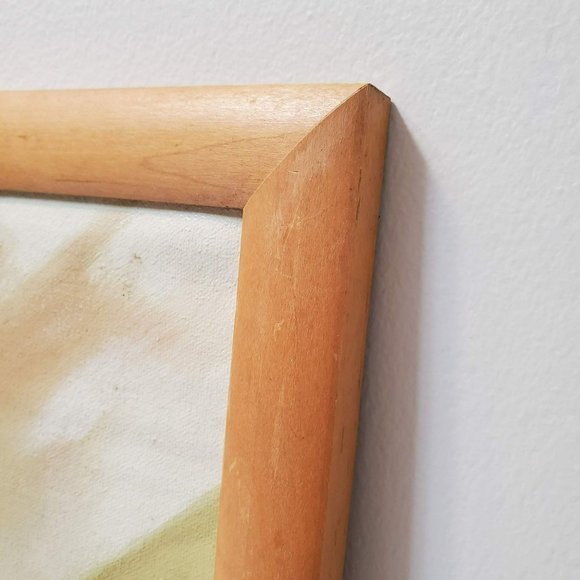 Rick Boren Oil Painting on Canvas, Framed 25x21, American Indian Scene, Animals - Picture 4 of 8